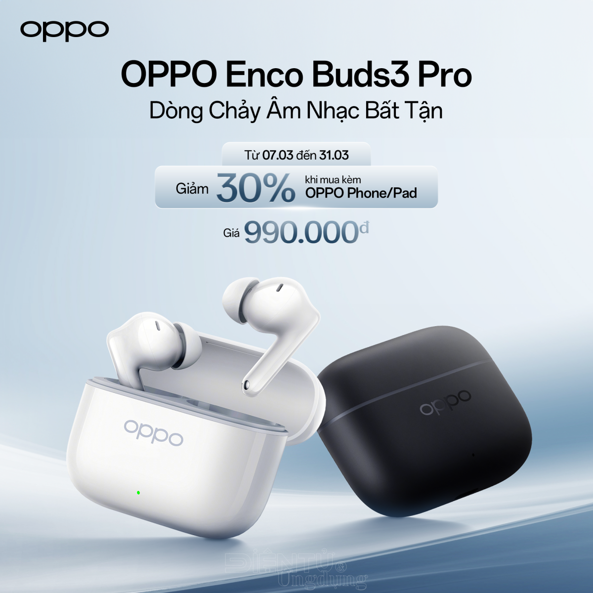 OPPO ra mắt tai nghe không dây Enco Buds3 Pro