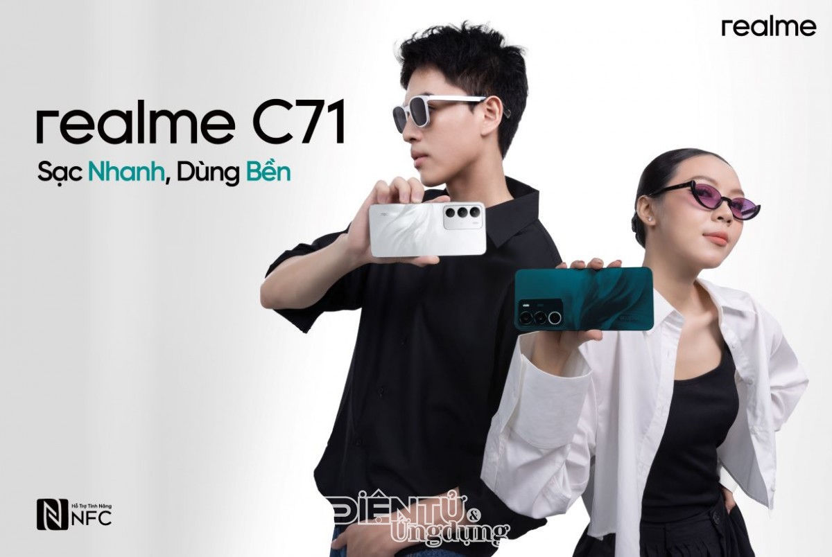realme C71: sạc 1 giờ dùng 2 ngày