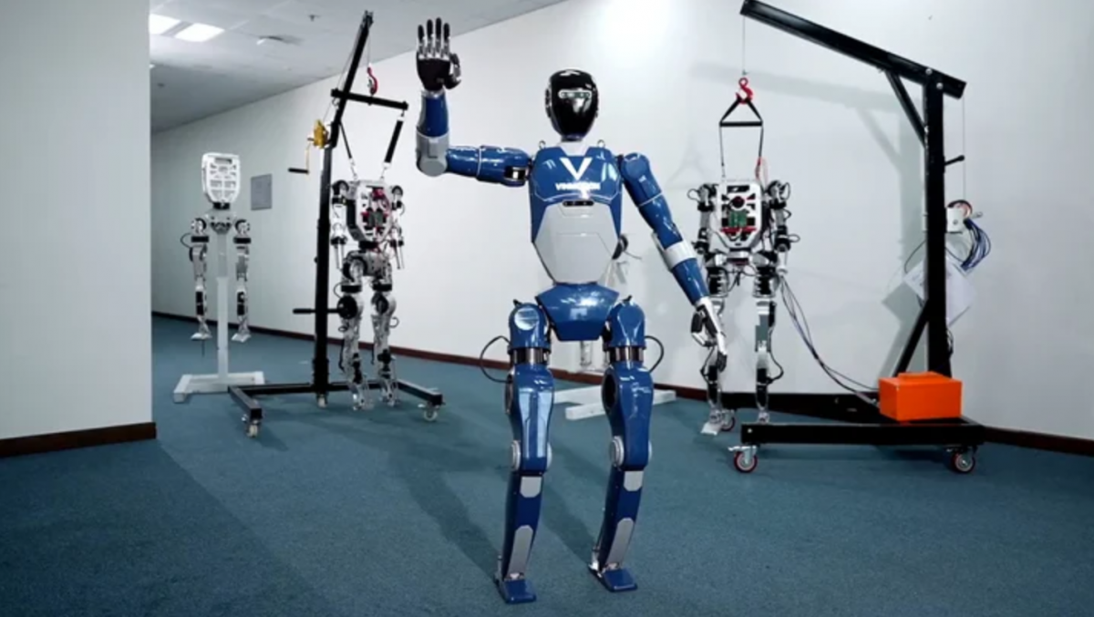 Nguyên mẫu robot VinMotion của Vinfast. Ảnh: Báo mới. Nguyên mẫu robot VinMotion của Vinfast. Ảnh: Báo mới.