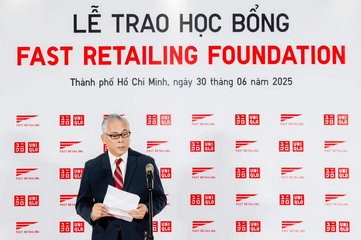 Fast Retailing trao tặng học bổng năm thứ 3 liên tiếp dành cho học sinh Việt Nam