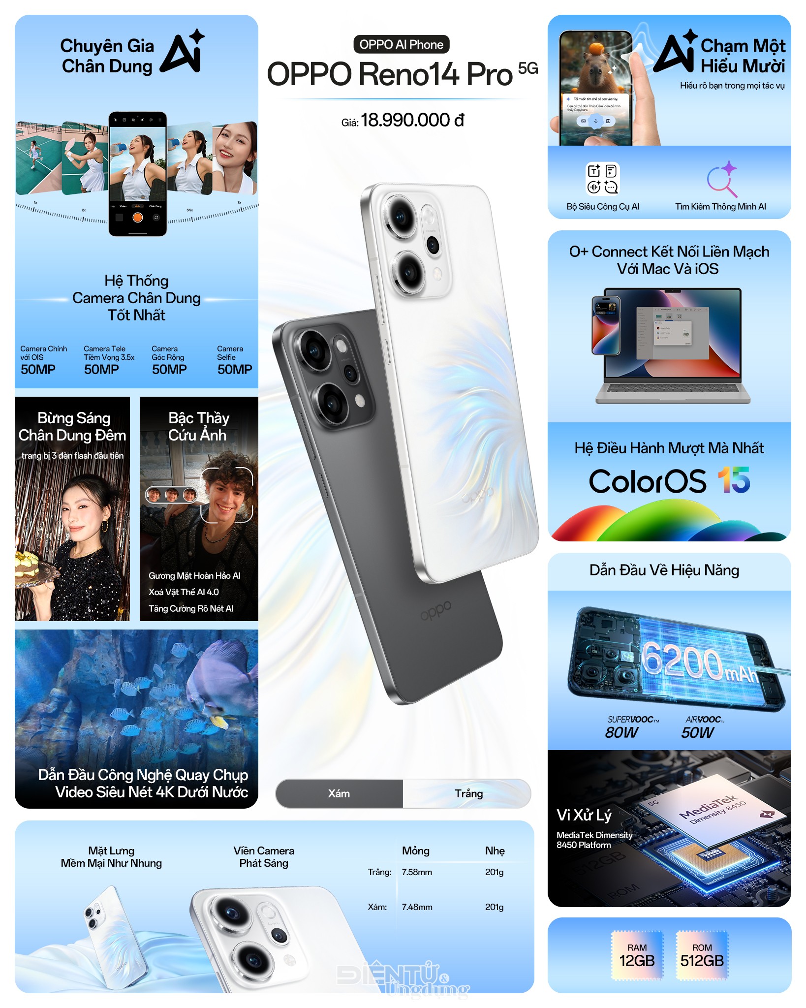 OPPO Reno14 Series chính thức ra mắt, bản cao cấp nhất có giá 18.900.000 đồng
