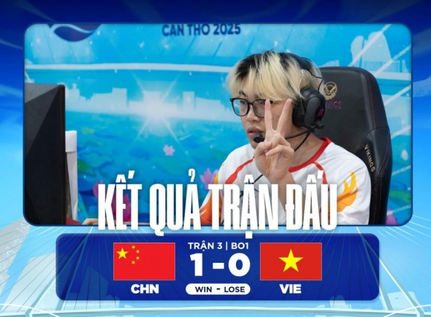 Đội tuyển Việt Nam nhận thất bại 1 – 0 trước đội tuyển Trung Quốc