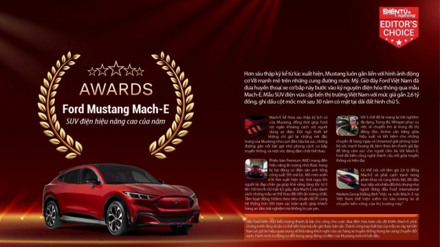Ford Mustang Mach-E: SUV điện hiệu năng cao của năm