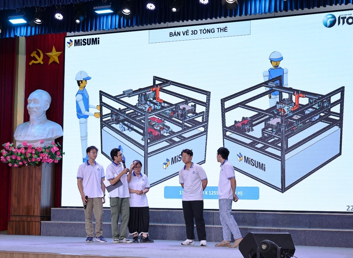 267 sinh viên tham gia cuộc thi thiết kế máy tự động hóa theo tiêu chuẩn toàn cầu