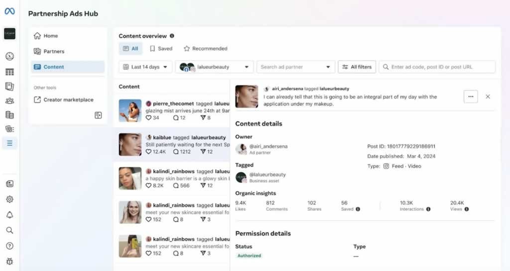 Trung tâm Quảng cáo Hợp tác (Partnership Ads Hub)