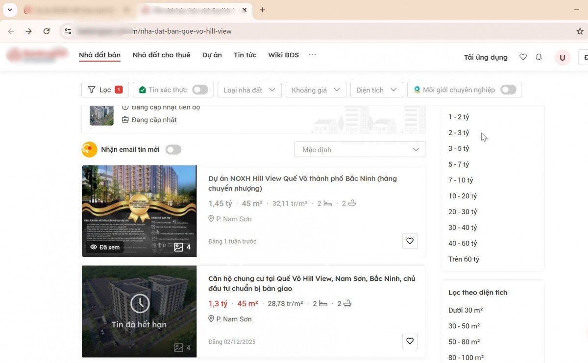 Web bất động sản thổi giá nhà ở xã hội gây nhiễu loạn thị trường