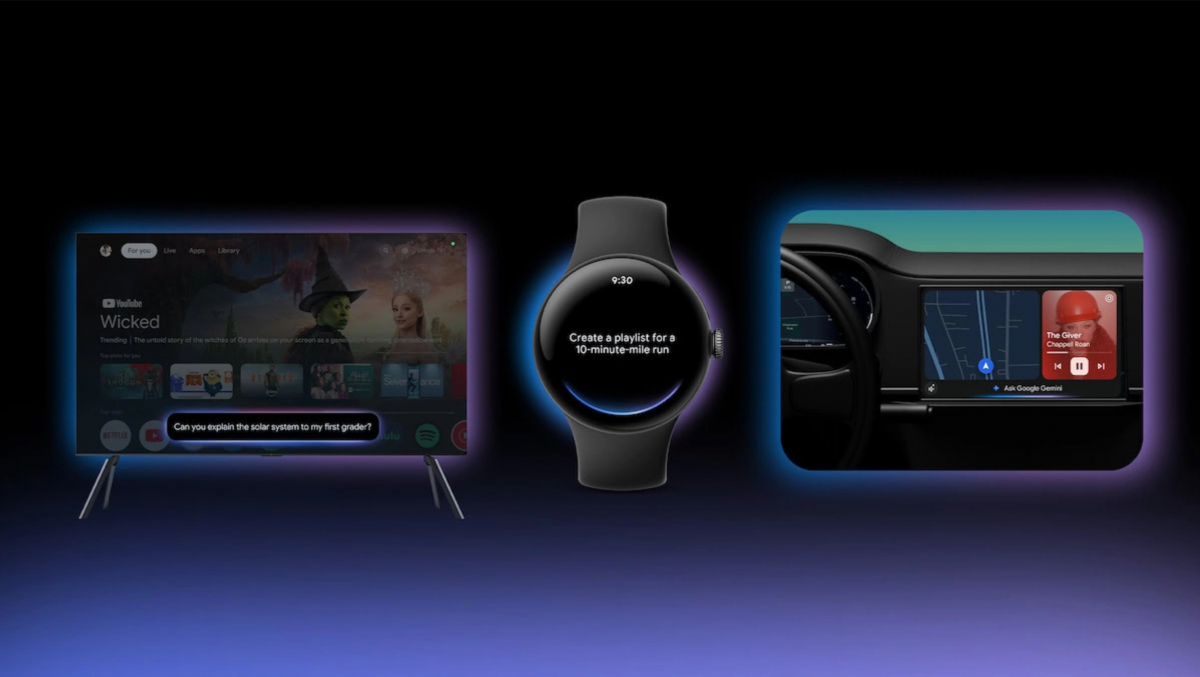 Gemini thay thế Google Assistant trên tivi, đồng hồ, ô tô. Ảnh: Android Headlines