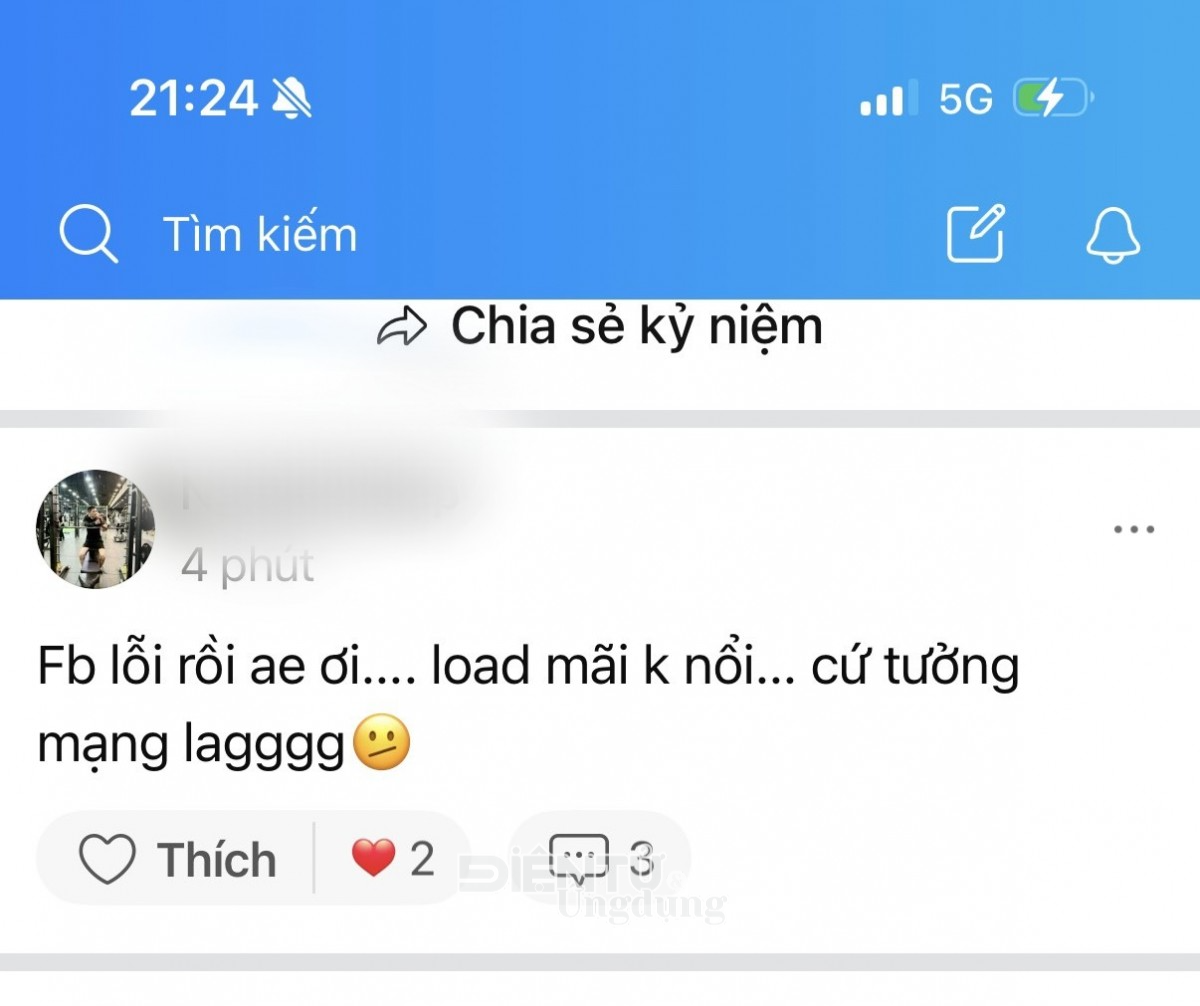 Nhiều người phản ánh Facebook, Messenger, Instagram bị lỗi tối 12/6 Nhiều người phản ánh Facebook, Messenger, Instagram bị lỗi tối 12/6