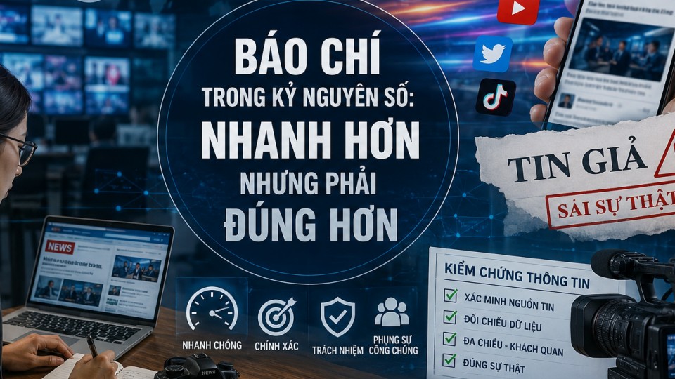 Báo chí trong kỷ nguyên số: Tốc độ không đánh đổi sự thật