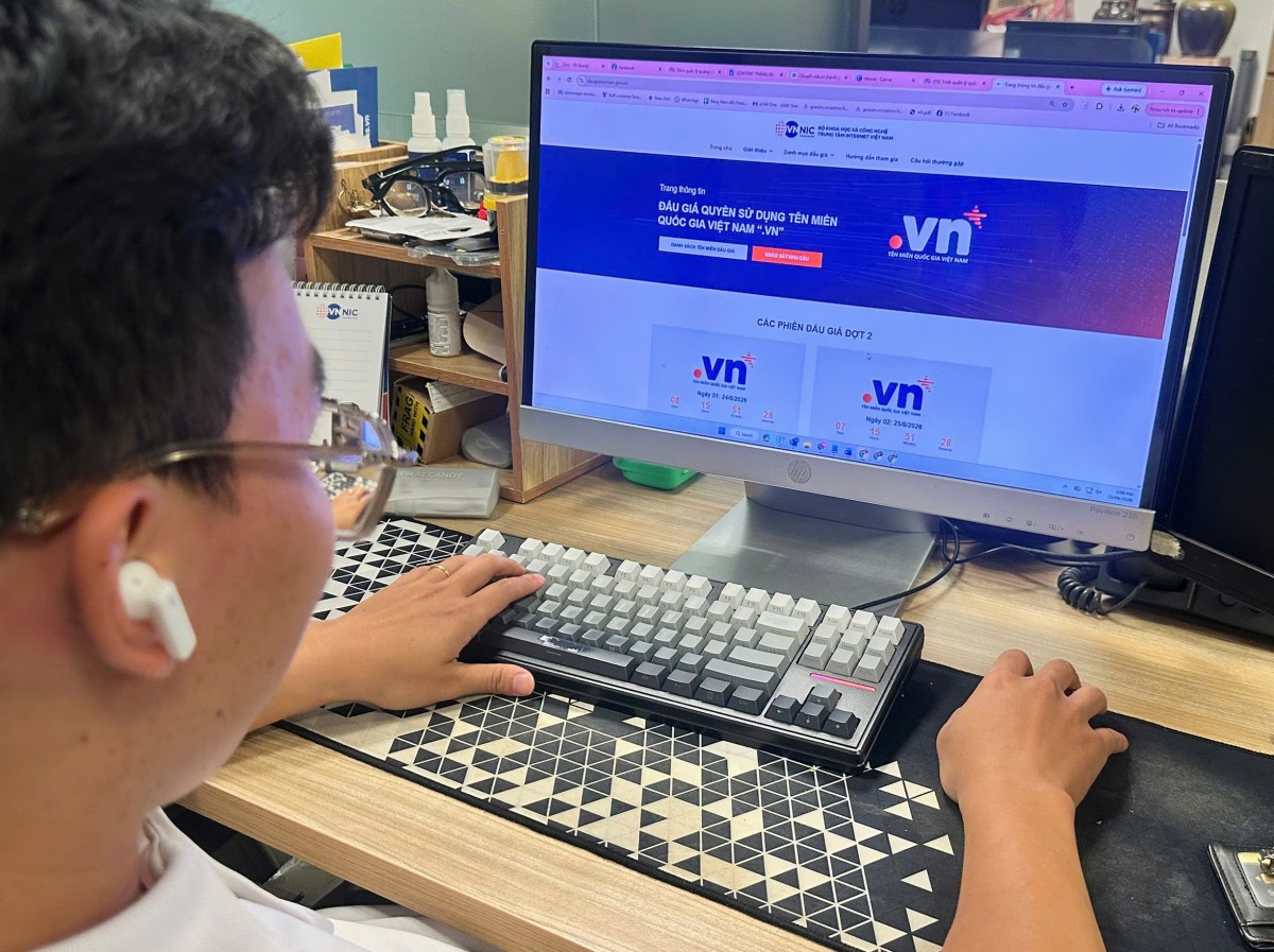 Tên miền Đấu giá tên miền '.vn': Khẳng định giá trị tài sản số trong nền kinh tế số