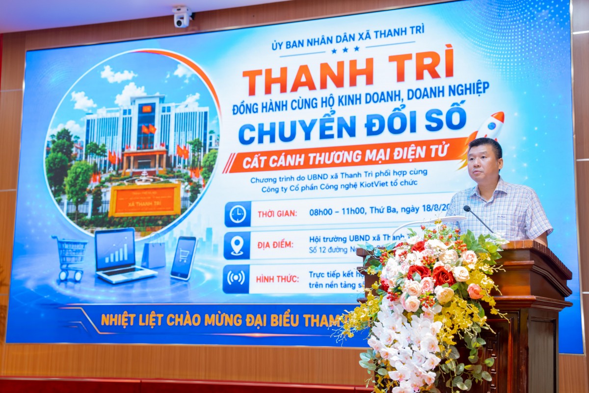 Gần 200 hộ kinh doanh tại xã Thanh Trì,  được hỗ trợ chuyển đổi số