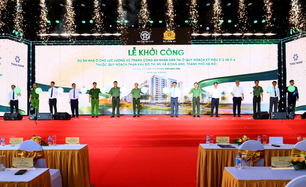 Khởi công dự án nhà ở gần 7.000 tỷ đồng cho lực lượng Công an tại Đông Anh