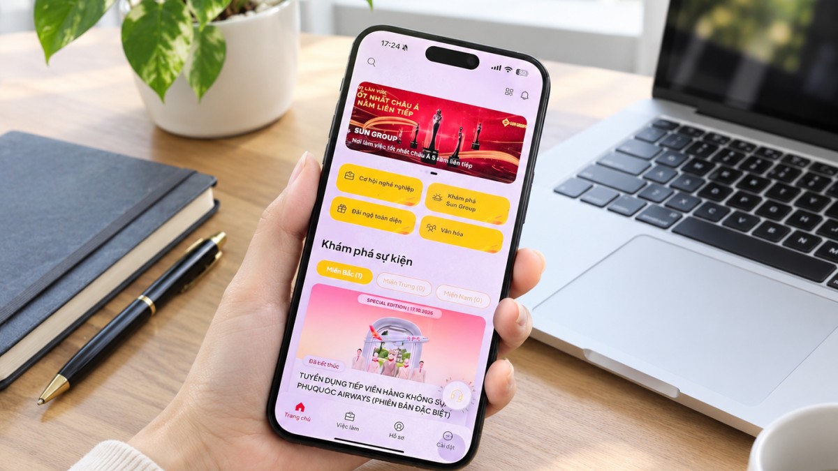 Sun Group ra mắt ứng dụng tuyển dụng Sun Career Growth có chatbot AI