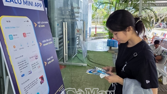 Bệnh viện Cà Mau dùng Zalo để giảm thời gian chờ khám